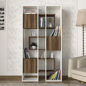 Stewehome Ραφιέρα Δαπέδου / Λευκή Βιβλιοθήκη 95.9x29.6x183.6 cm