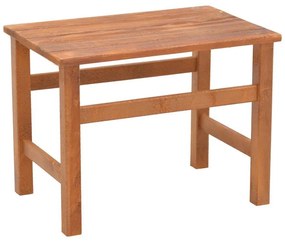 Summrine beach table solid beech wood in walnut color 60x40x45cm 60x40x45 εκ.