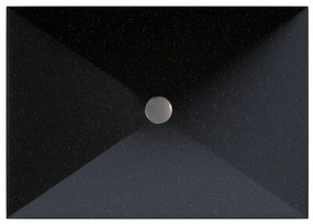 Sanitec Prisma 280 Νιπτήρας Συνθετικός Επικαθήμενος 50x40,5x10,5cm Metallic Space