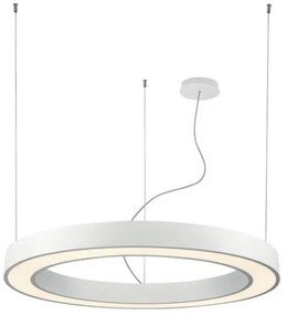 Κρεμαστό Φωτιστικό Οροφής LED 88W 3000Κ Push Dimming Φ120cm Ring Viokef-3915-0012-3-W-D4-Λευκό 3915-0012-3-W-D4