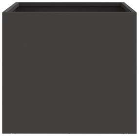 Ζαρντινιέρα Μαύρη 32x30x29 εκ. από Χάλυβα Ψυχρής Έλασης - Μαύρο