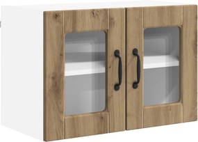 vidaXL Ραφιέρα τοίχου PORTO 2 pcs Artisan Oak Επεξεργασμένο ξύλο