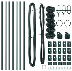 vidaXL Στύλος Περιφράξεων Πράσινο 10 x 0,8 μ (60 x 60 mm πλέγμα)