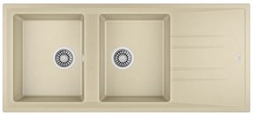 Teka Stone 80 B-TG 2C 1E Topasbeige Ένθετος Γρανιτένιος Νεροχύτης 80cm