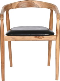 Καρέκλα DKD Home Decor Μαύρο Φυσικό 58 x 60 x 75 cm