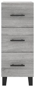 vidaXL Μπουφές Sonoma Γκρι 34,5 x 34 x 180 εκ. από Επεξεργασμένο Ξύλο