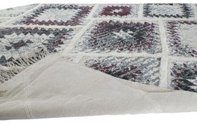 Χαλί DKD Home Decor Λευκό Κόκκινο βαμβάκι (200 x 290 x 1 cm)