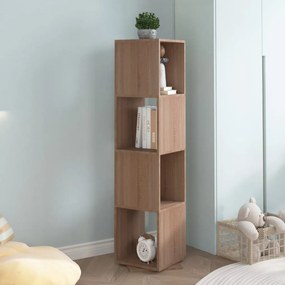 vidaXL Ντουλάπι Περιστρ. Sonoma Δρυς 34,5x34,5x147,5 εκ. Μοριοσανίδα