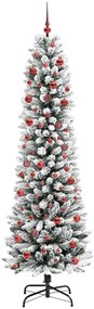 vidaXL Τεχνητό Χριστουγεννιάτικο Δέντρο με 300 LED Λευκό 210 cm