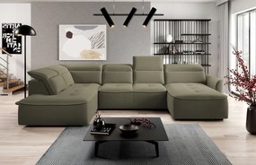 Γωνιακός καναπές Morello XL-Xaki-Αριστερή