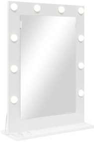vidaXL Καθρέφτης Vanity με LED Φώτα Λευκό 70x50x18 εκ.