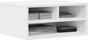 vidaXL Βάση Εκτυπωτή Λευκή 49 x 40 x 22,5 εκ. από Επεξεργασμένο Ξύλο