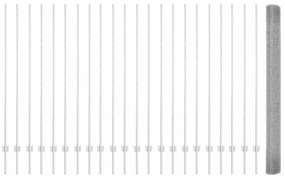 vidaXL Τεντώτο με στήριγμα Ασημί 1,5 x 50 m Ατσάλι