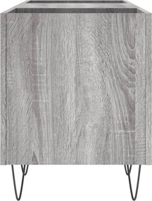vidaXL Δισκοθήκη Γκρι Sonoma 121 x 38 x 48 εκ. από Επεξεργασμένο Ξύλο
