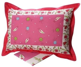 Σετ Σεντόνια Cotton Feelings εμπριμέ 4675 Pink Μονό (160x260)