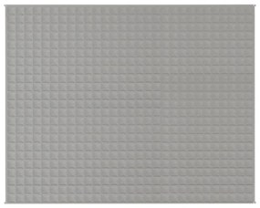 vidaXL Κουβέρτα Βαρύτητας Γκρι 235 x 290 εκ. 15 κ. Υφασμάτινη