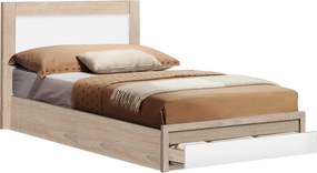 ΚΡΕΒΑΤΙ MELANY HM346 ΜΕ 1ΣΥΡΤΑΡΙ SONAMA-ΛΕΥΚΟ 90Χ190