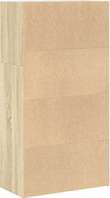 vidaXL Βιβλιοθήκη Sonoma Δρυς 60x30x114 εκ. από Επεξεργασμένο Ξύλο