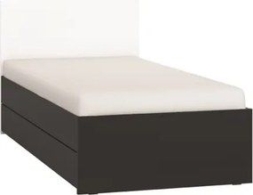 Κρεβάτι παιδικό Simple-Μαύρο - Λευκό - 95.50Χ206.00Χ90.00cm