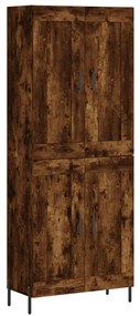 vidaXL Ντουλάπι Καπνιστή Δρυς 69,5x34x180 εκ. από Επεξεργασμένο Ξύλο
