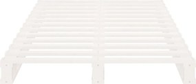 vidaXL Σκελετός Κρεβ. Χωρίς Στρώμα Λευκό 90x200 εκ Μασίφ Πεύκο