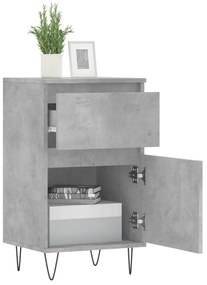 vidaXL Συρταριέρα Γκρι Σκυροδ. 40 x 35 x 70 εκ. από Επεξεργασμένο Ξύλο