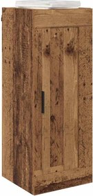 vidaXL Επιτοίχιο ντουλάπι Παλιό Ξύλο 34,5 x 34 x 90 εκ.