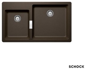 Schock Cristadur Mono Ένθετος Νεροχύτης 86x50εκ Bronze