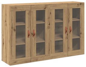 vidaXL Τοίχου Cabinets 2 τεμ Καρυδιά 69,5x34x90 εκ Κατασκευασμένο Ξύλο