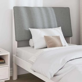 vidaXL Ταπετσαρισμένο κεφαλάρι Ανοιχτό γκρι 100 cm