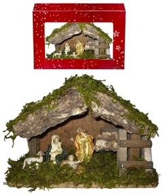 Φάτνη Ξύλινη 18x12εκ. Xmas fest 93-1295