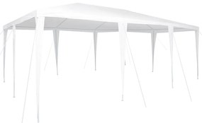 vidaXL Σκηνή Πάρτυ Λευκό 600 x 400 x 266 εκ Πολυεστέρας και Χάλυβας