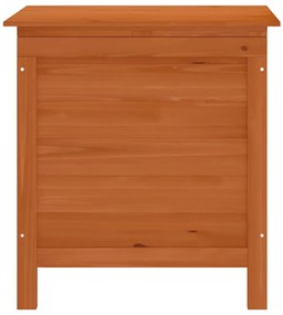 vidaXL Μπαούλο Αποθ. Κήπου Καφέ 50x49x56,5 εκ. Μασίφ Ξύλο Ελάτης