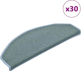 vidaXL Αυτοκόλλητα Ματ Σκαλοπατιών 30 τεμ. 65 x 24 x 4 cm Θαλασσί
