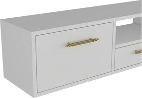 Stewehome Μοντέρνο επιτοίχιο έπιπλο τηλεόρασης 140x30x30 cm