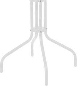 Τραπεζαρία Vergo-Calan pakoworld λευκό μέταλλο Φ60x70εκ