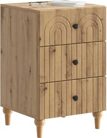 vidaXL Κομοδίνο Artisan Δρυς 43x 41 x 66,5 εκ Επεξεργασμένο Ξύλο