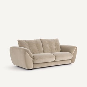 Καναπές-κρεβάτι 3 θέσεων από βελούδο stonewashed, EDGAR