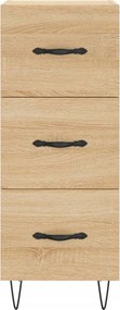 vidaXL Ντουλάπι Sonoma Δρυς 34,5x34x90 εκ. από Επεξεργασμένο Ξύλο