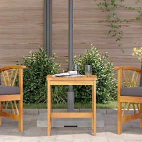 vidaXL Πλευρικό Τραπέζι Κήπου 45 x 45 x 50 εκ από Μασίφ Ξύλο Ακακίας