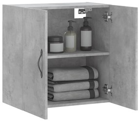 vidaXL Ντουλάπι Τοίχου Γκρι Σκυροδέματος 60x31x60 εκ. Επεξεργ. Ξύλο