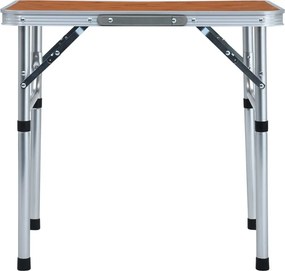 vidaXL Τραπέζι Κάμπινγκ Πτυσσόμενο 60 x 45 εκ. Αλουμινίου
