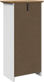 vidaXL Ντουλάπι μπάνιου BODO Λευκό και καφέ 44x30x90 cm