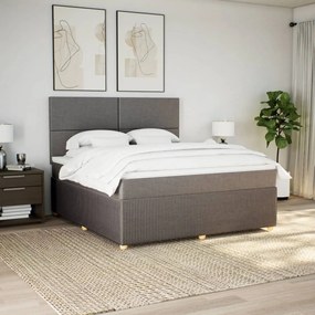 ΚΡΕΒΑΤΙ BOXSPRING ΜΕ ΣΤΡΩΜΑ TAUPE 180X200 ΕΚ. ΥΦΑΣΜΑΤΙΝΟ 3294432