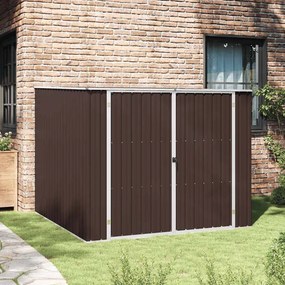 vidaXL Αποθήκη Κήπου Καφέ 195 x 198 x 159 εκ. από Γαλβανισμένο Ατσάλι