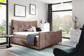 Επενδυμένο κρεβάτι Bergamo Lux-Kafe-120 x 200