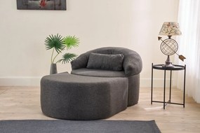 Πολυθρόνα-Κρεβάτι Ανθρακί PITTA 80x100x70