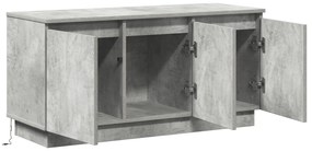 vidaXL Τηλεοπτική Ντουλάπα Σκυρόδεμα Γκρι 100x38x49 εκ. Επεξεργασμένο Ξύλο