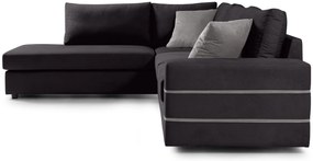 Γωνιακός καναπές Holmes-Anthraki-Αριστερή