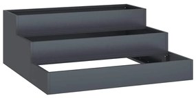 vidaXL Γλάστρα Κήπου Ανθρακί 90 x 90 x 35 εκ Ατσάλι